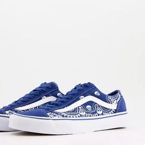 VANS 36 Style sneakers in blue bandana M8/W9.5